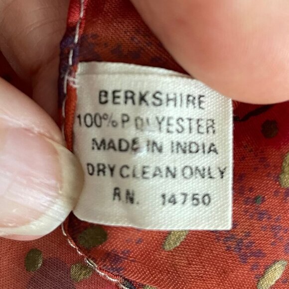 Berkshire Colorful Abstract Print 100% Polyester Scarf Made in India Multi Color - Picture 8 of 10